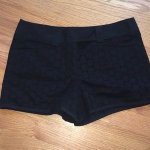 Black eyelet Nanette Lepore shorts size 2